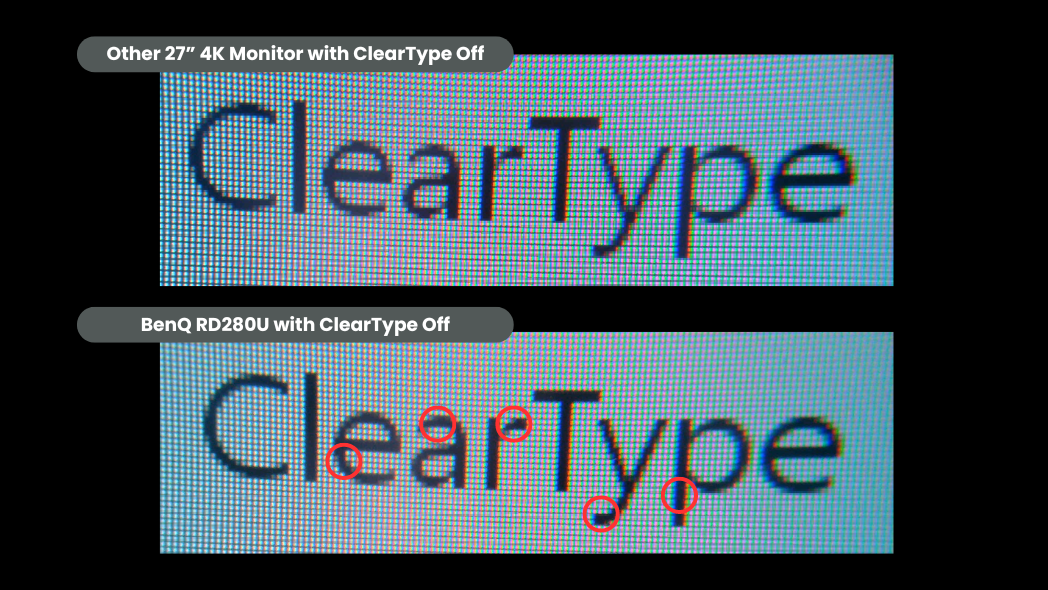 How Does BenQ Coding Mode Enhance Text Clarity? Comparison